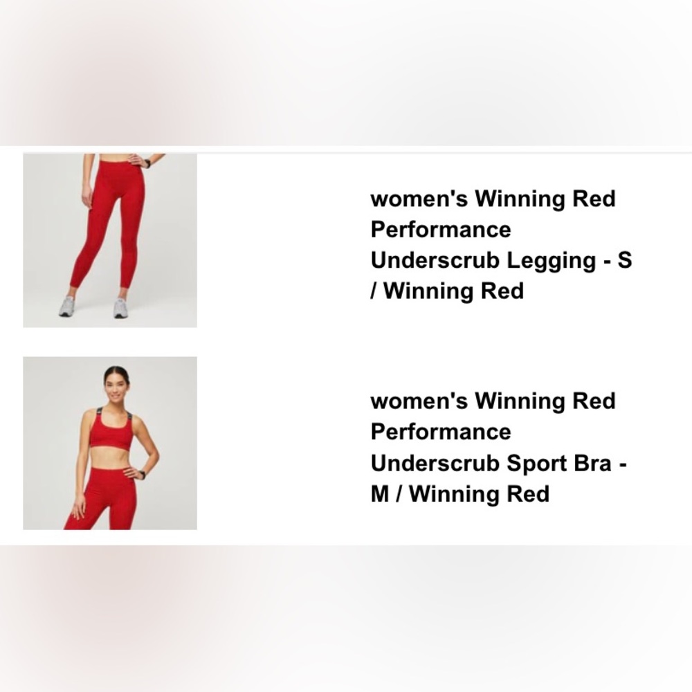 **NEW Limited Edition** FIGS Winning Red sports bra